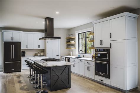 black stainless steel kitchen white cabinets|black stainless steel color cabinets.